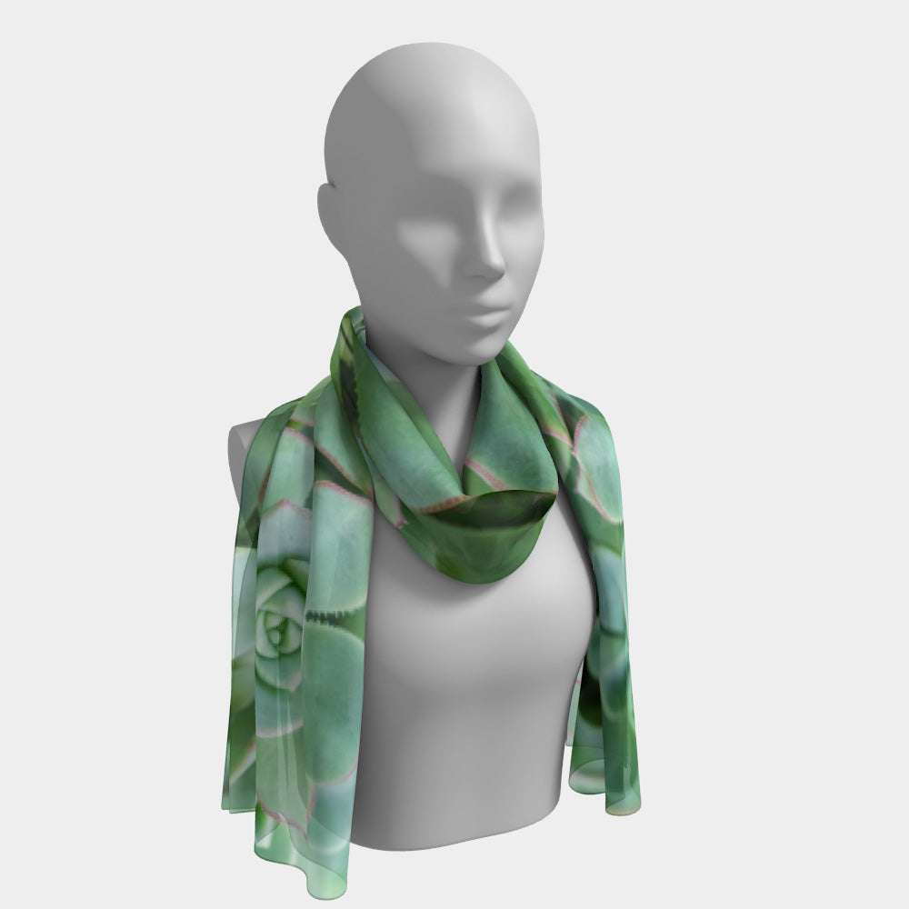 succulent scarf Succulent Garden Long Scarf